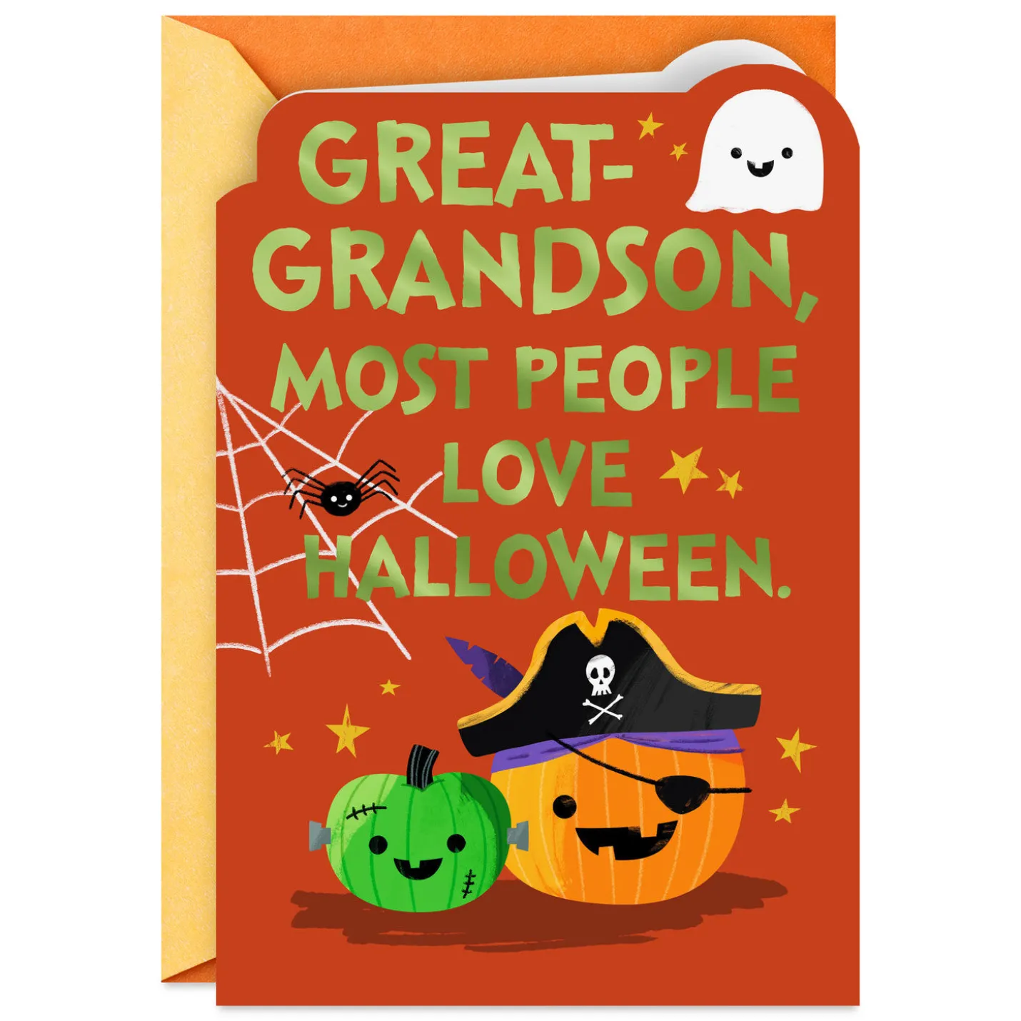 Smile Like a Jack-o'-Lantern Halloween Card for Great-Grandson