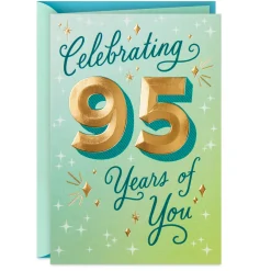 Smiles and Celebration 95th Birthday Card