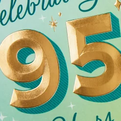 Smiles and Celebration 95th Birthday Card