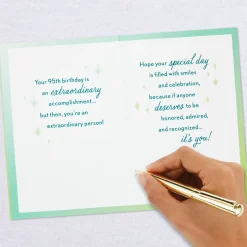 Smiles and Celebration 95th Birthday Card