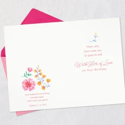 Smiles, Caring and Love Religious Birthday Card for Granddaughter