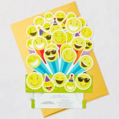 Smiley Face Musical 3D Pop-Up Birthday Card With Light