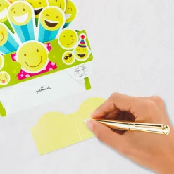 Smiley Face Musical 3D Pop-Up Birthday Card With Light