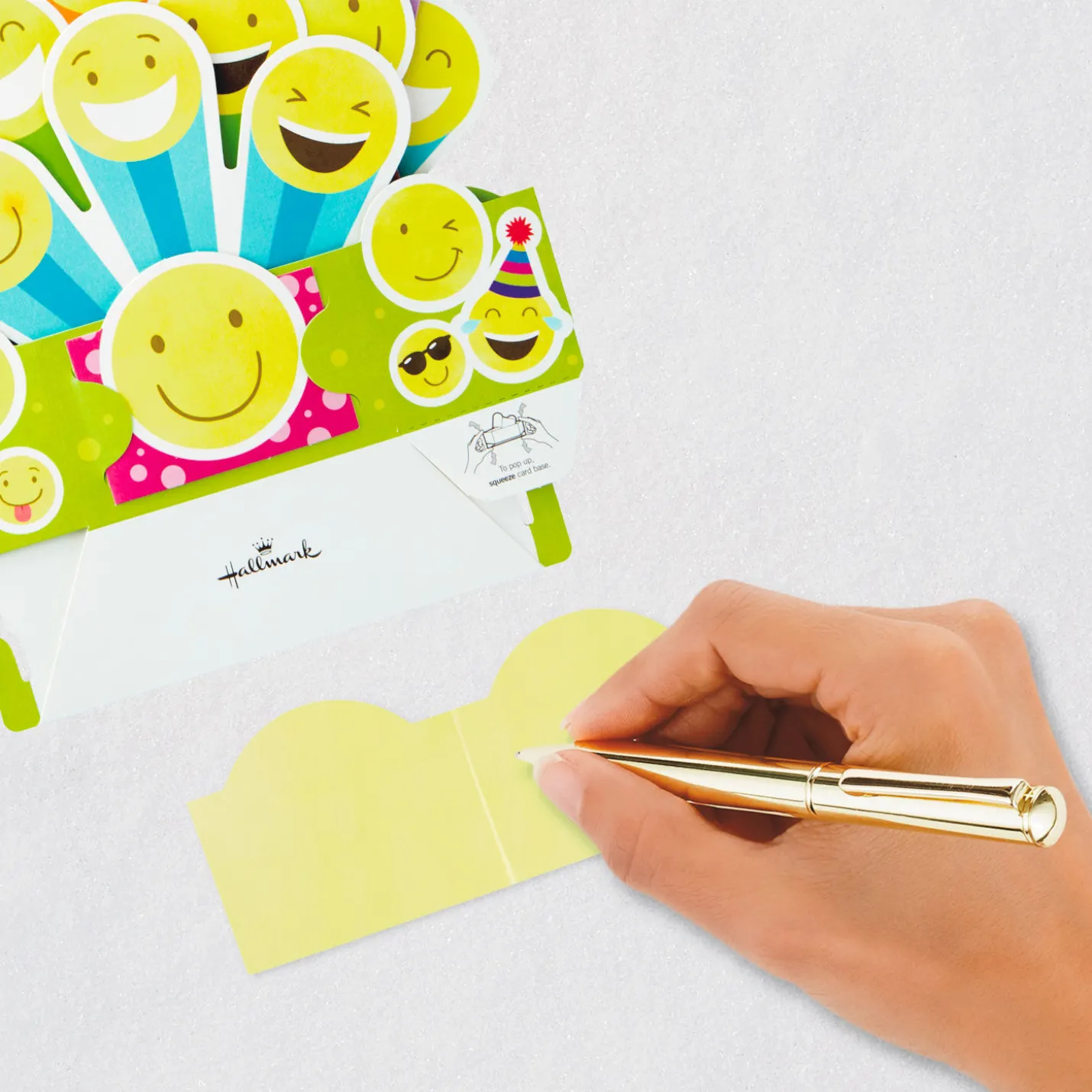 Smiley Face Musical 3D Pop-Up Birthday Card With Light