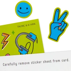 Smiley Face With Sunglasses 11th Birthday Card With Stickers