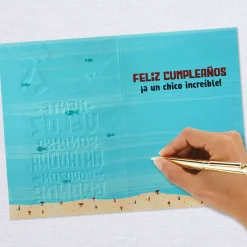 Smiling Shark Spanish-Language Birthday Card for Him