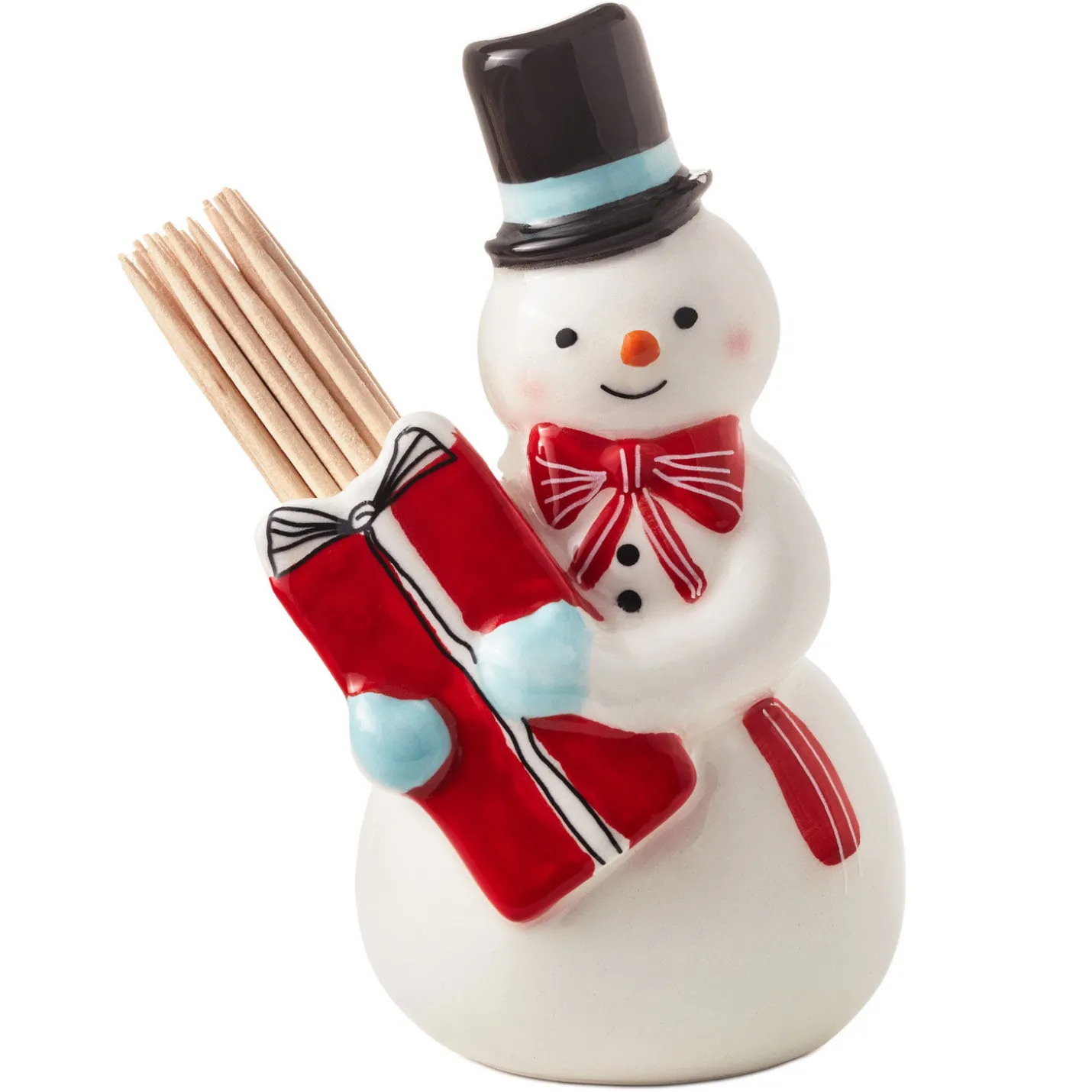 Smiling Snowman Toothpick Holder