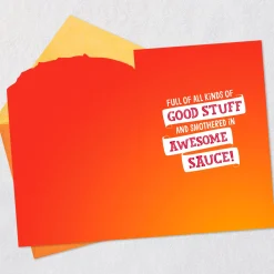 Smothered in Awesome Sauce Funny Birthday Card