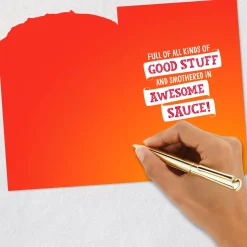 Smothered in Awesome Sauce Funny Birthday Card