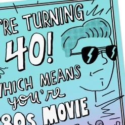 80s Movie Old Funny 40th Birthday Card