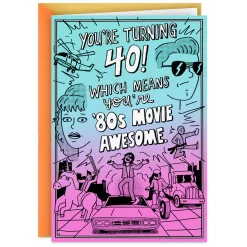 80s Movie Old Funny 40th Birthday Card