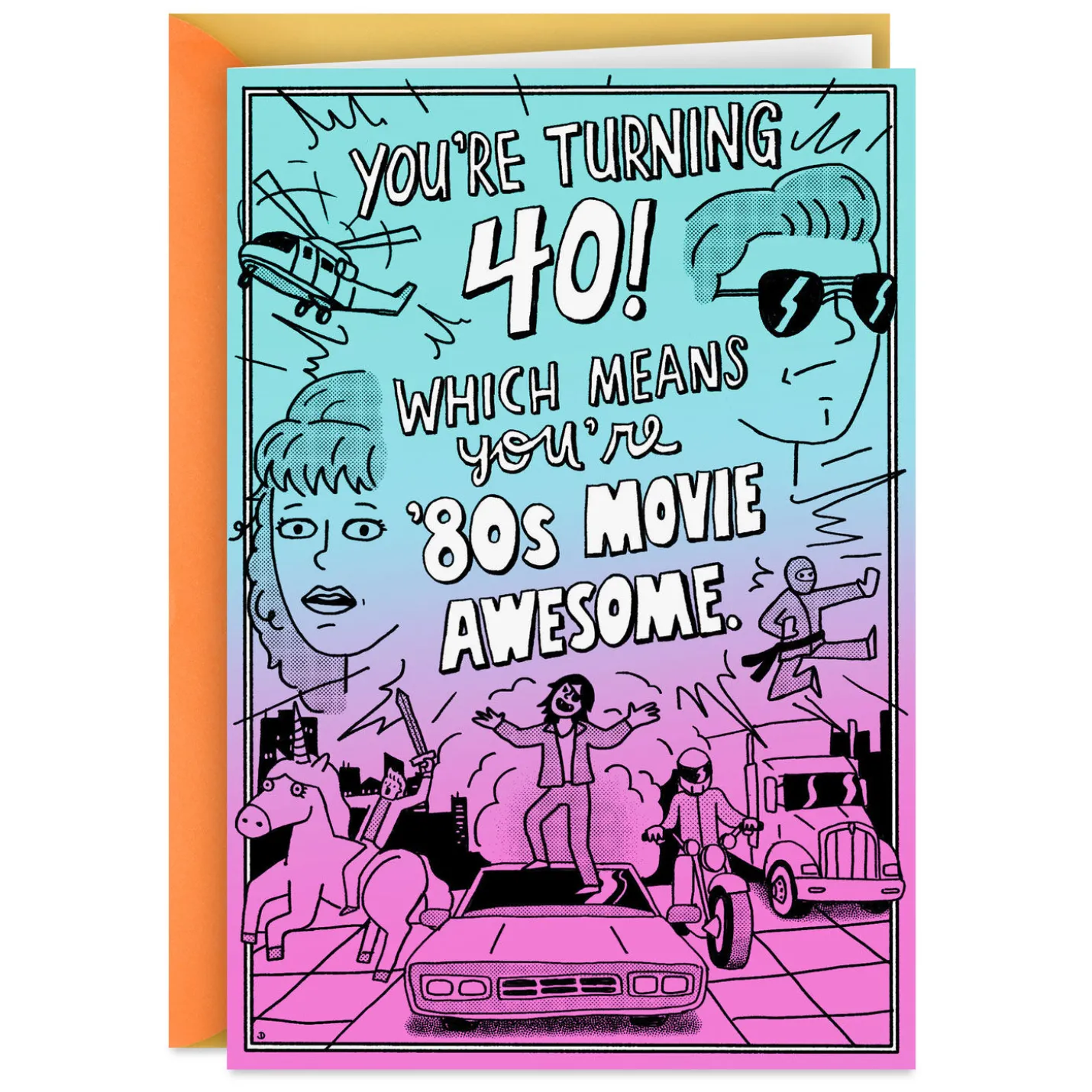 80s Movie Old Funny 40th Birthday Card