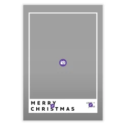 Snapshot Frame Flat Christmas Photo Card