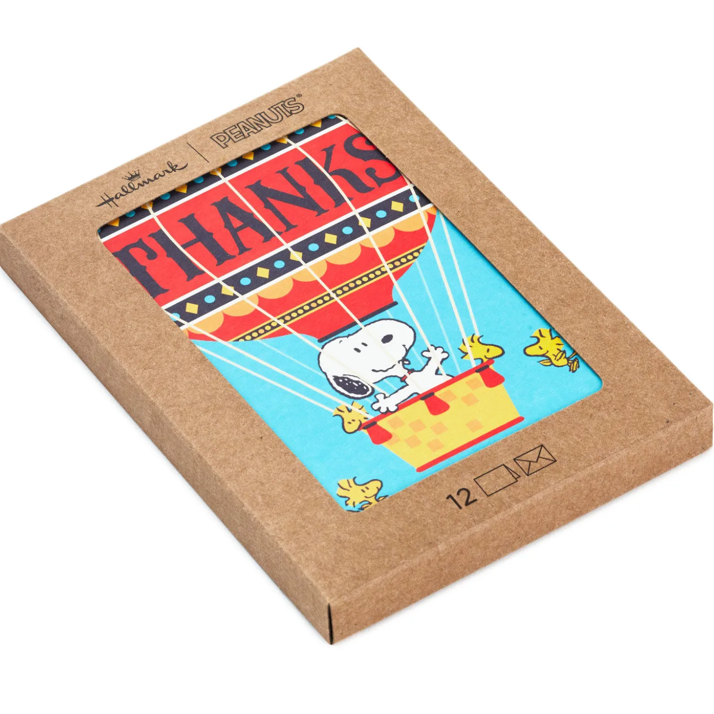 Snoopy Hot Air Balloon Boxed Thank-You Notes, Pack of 12