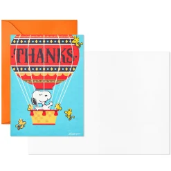 Snoopy Hot Air Balloon Boxed Thank-You Notes, Pack of 12