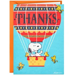Snoopy Hot Air Balloon Boxed Thank-You Notes, Pack of 12