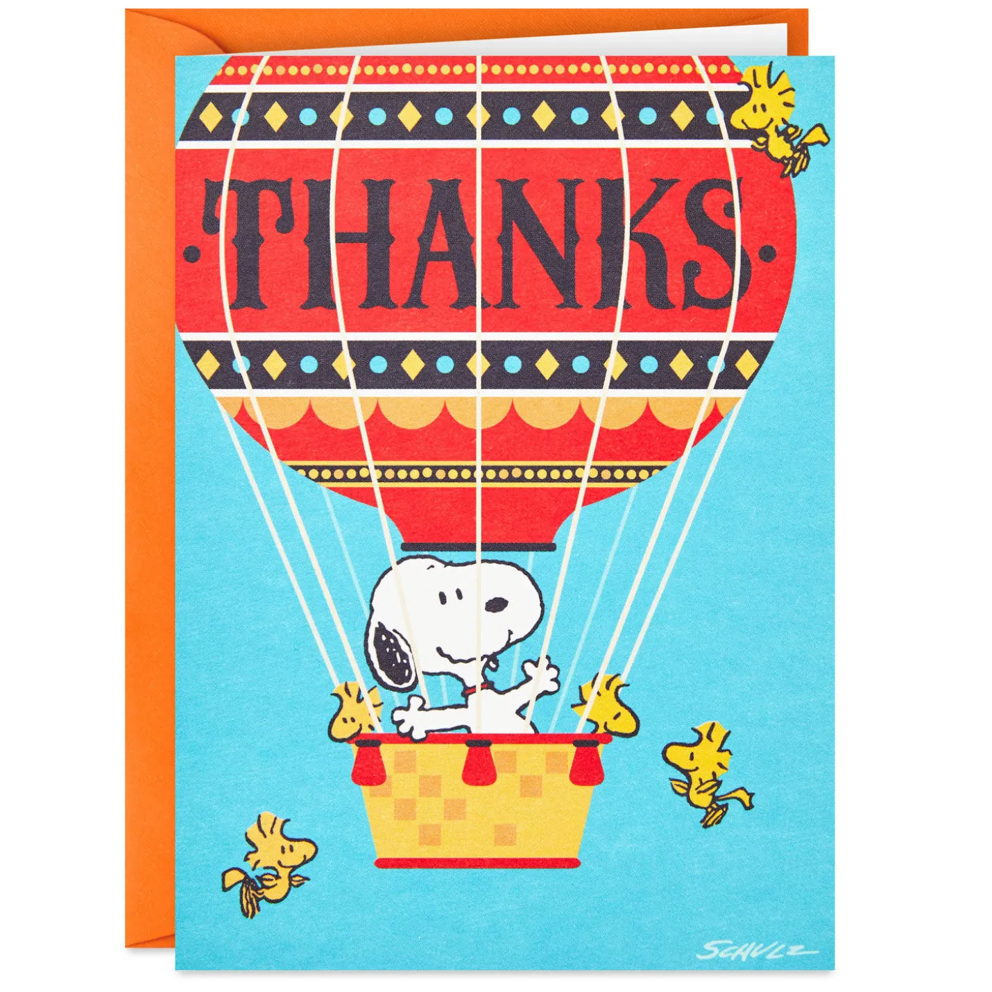 Snoopy Hot Air Balloon Boxed Thank-You Notes, Pack of 12