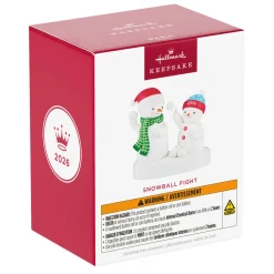 Snowball Fight 2026 Musical Ornament