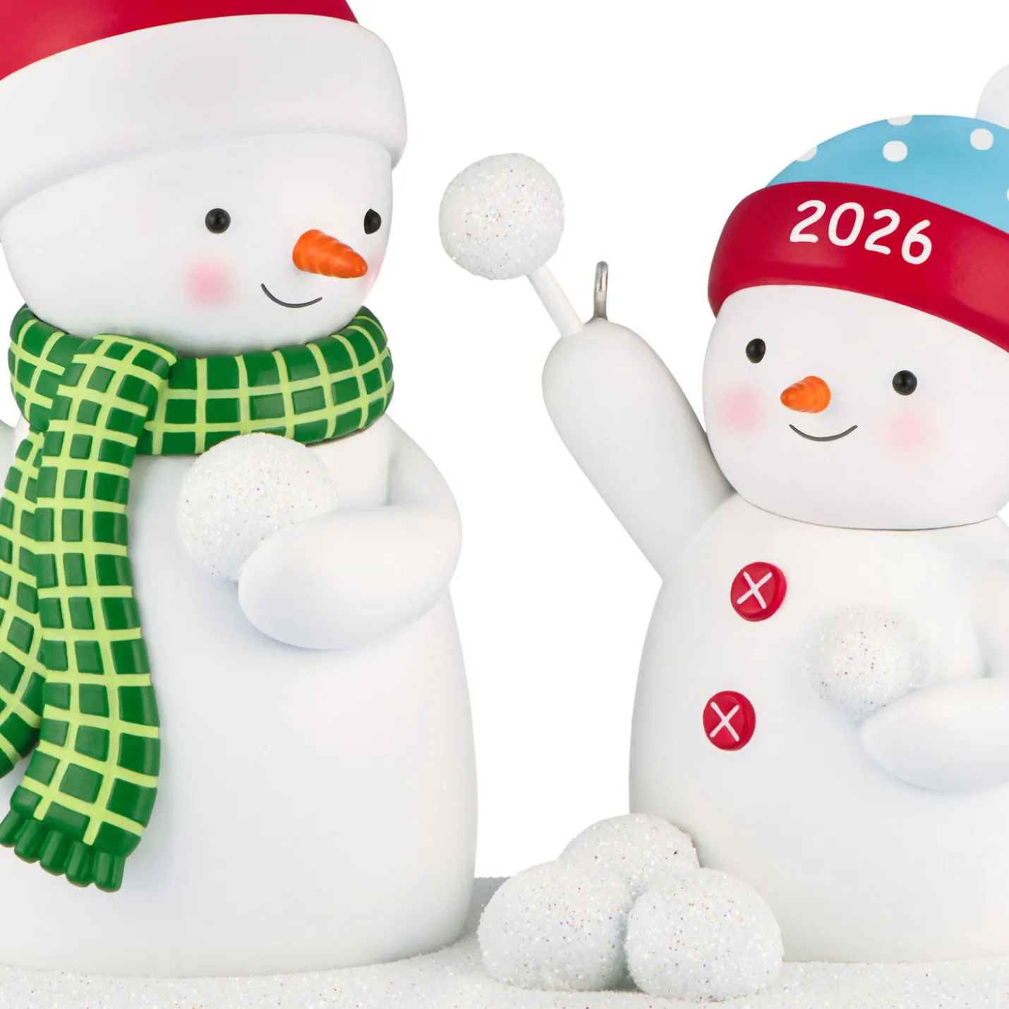 Snowball Fight 2026 Musical Ornament