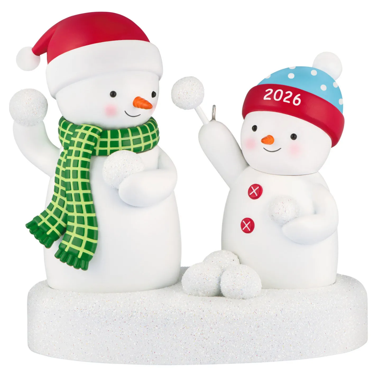 Snowball Fight 2026 Musical Ornament