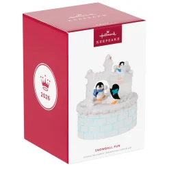 Snowball Fun Musical Ornament With Light and Motion