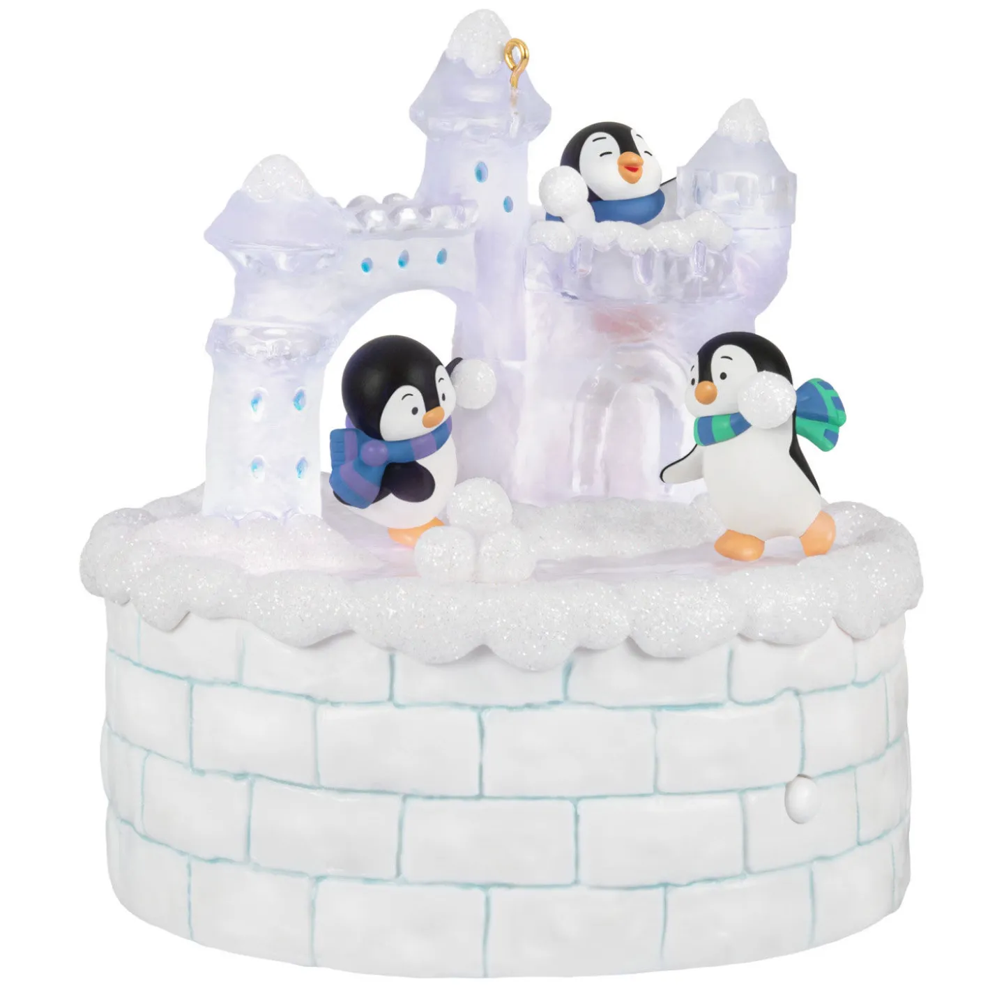Snowball Fun Musical Ornament With Light and Motion
