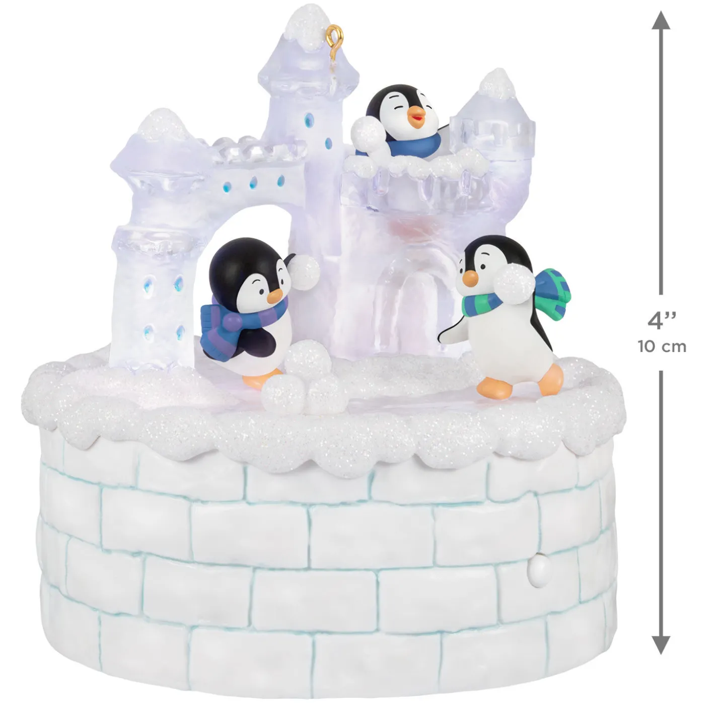 Snowball Fun Musical Ornament With Light and Motion