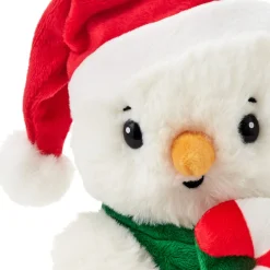 Snowman With Candy Cane Plush, 6"