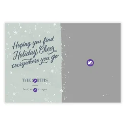 Snowy Cheer Flat Holiday Photo Card
