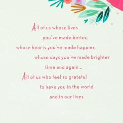 So Grateful to Have You in Our Lives Birthday Card