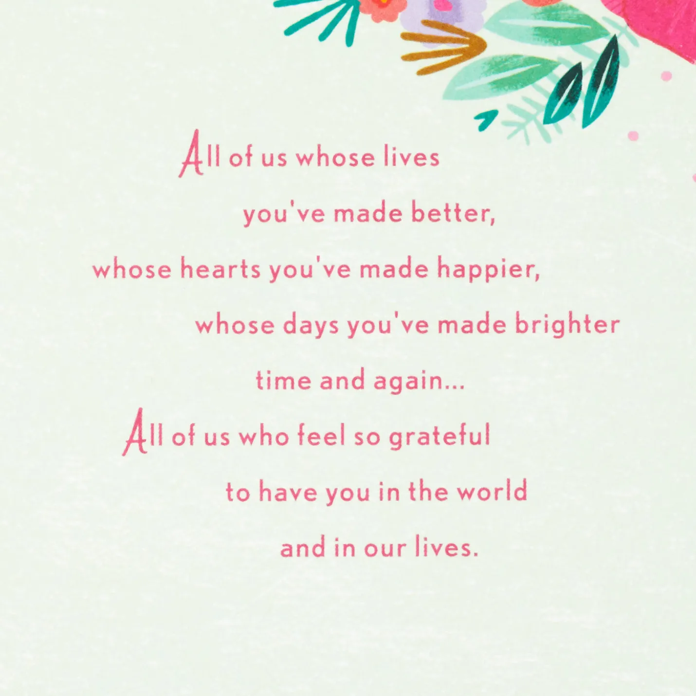 So Grateful to Have You in Our Lives Birthday Card