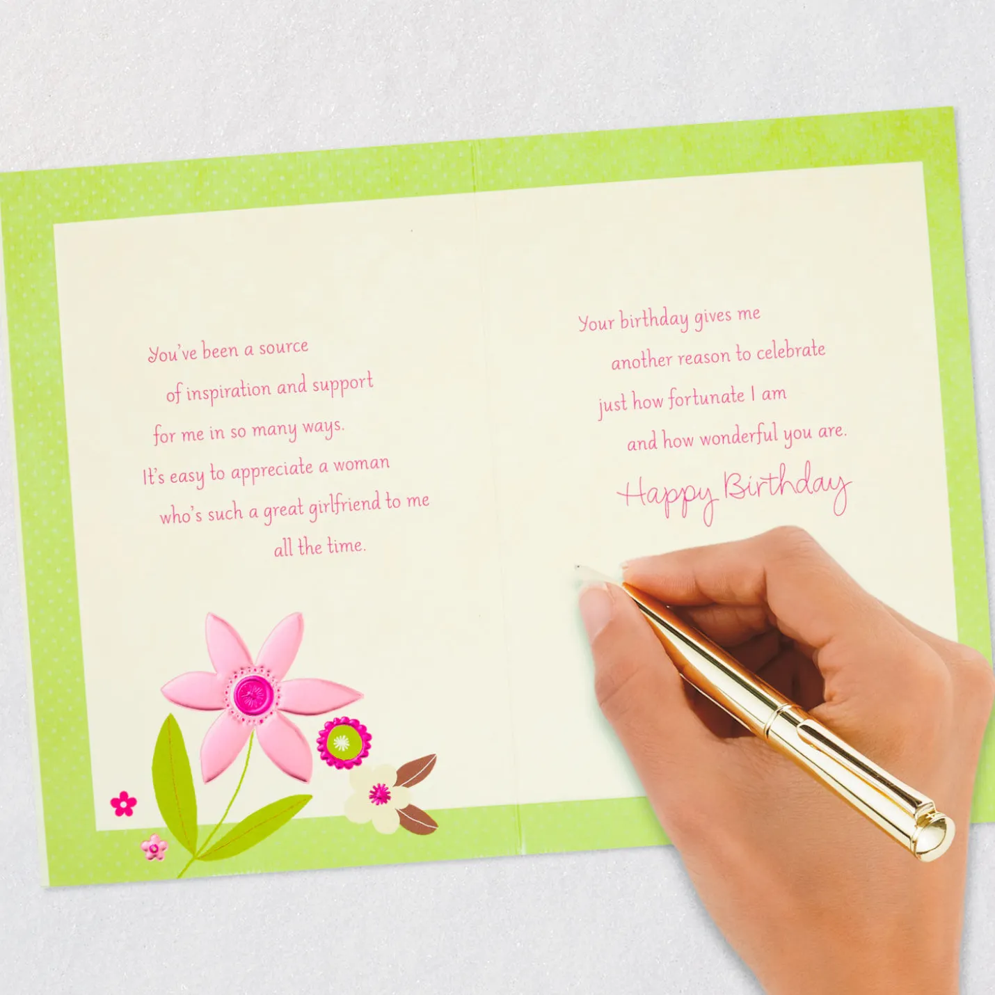 So Lucky to Have a Friend Like You Birthday Card for Her