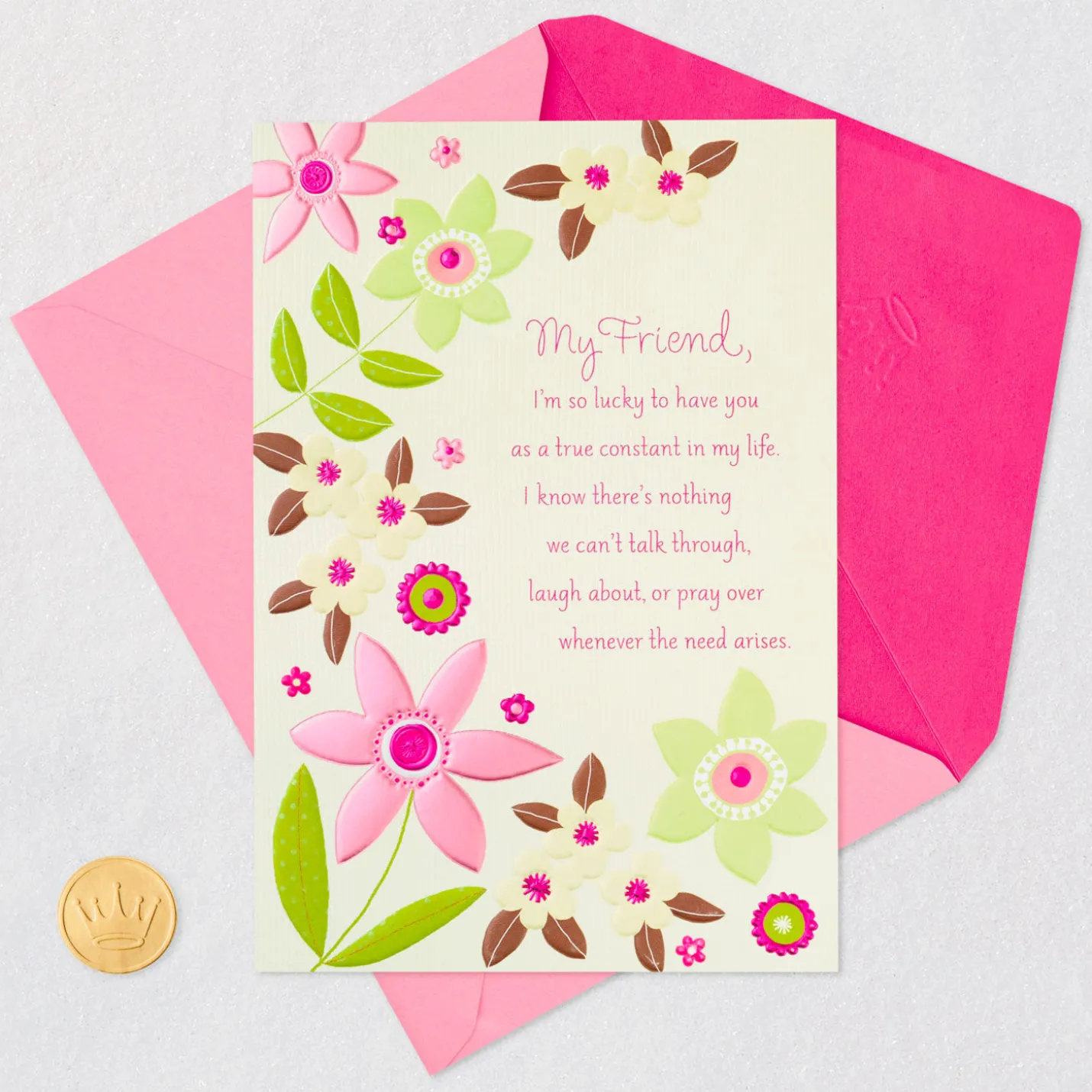 So Lucky to Have a Friend Like You Birthday Card for Her