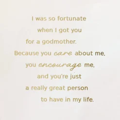 So Blessed By You Birthday Card for Godmother
