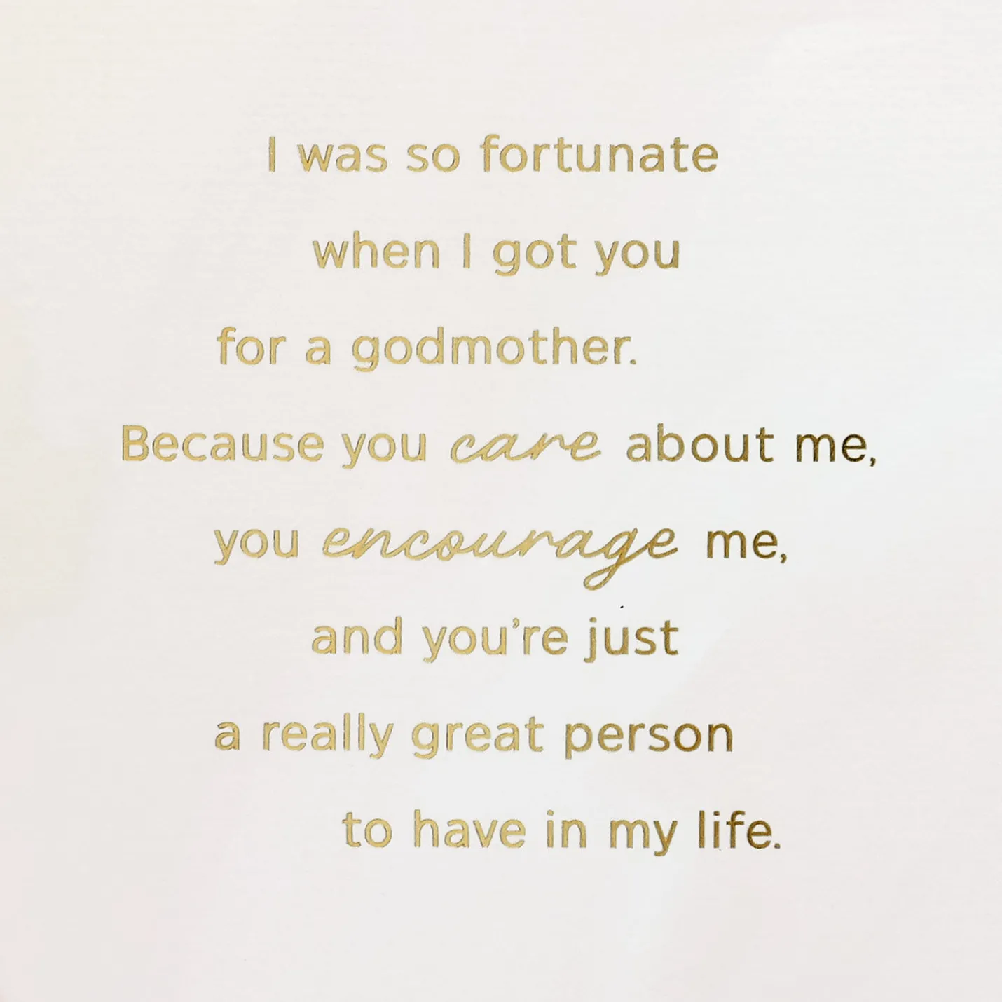 So Blessed By You Birthday Card for Godmother
