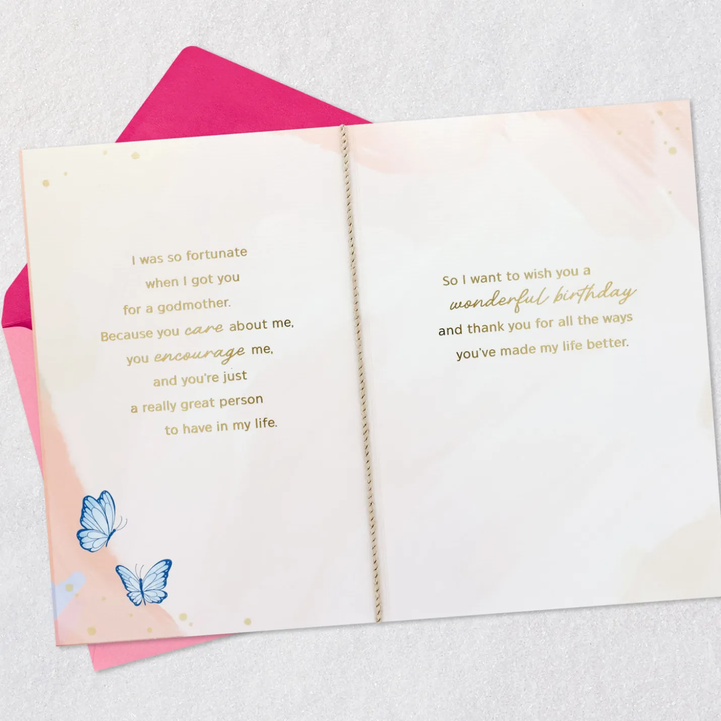 So Blessed By You Birthday Card for Godmother
