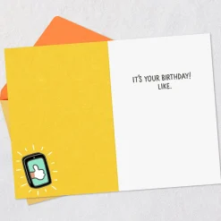 Social Media Likes Funny Birthday Card