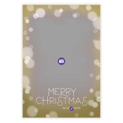 Soft Bubbles Flat Christmas Photo Card