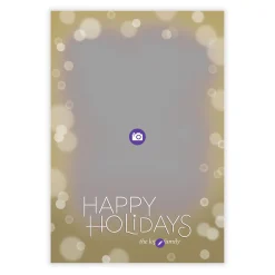 Soft Bubbles Flat Holiday Photo Card