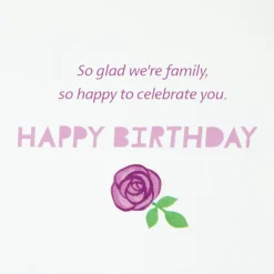 So Glad We're Family Birthday Card