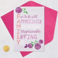 So Glad We're Family Birthday Card
