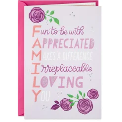So Glad We're Family Birthday Card