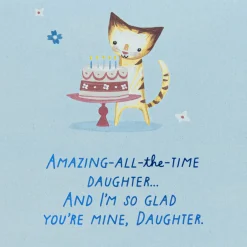 So Glad You're Mine Birthday Card for Daughter