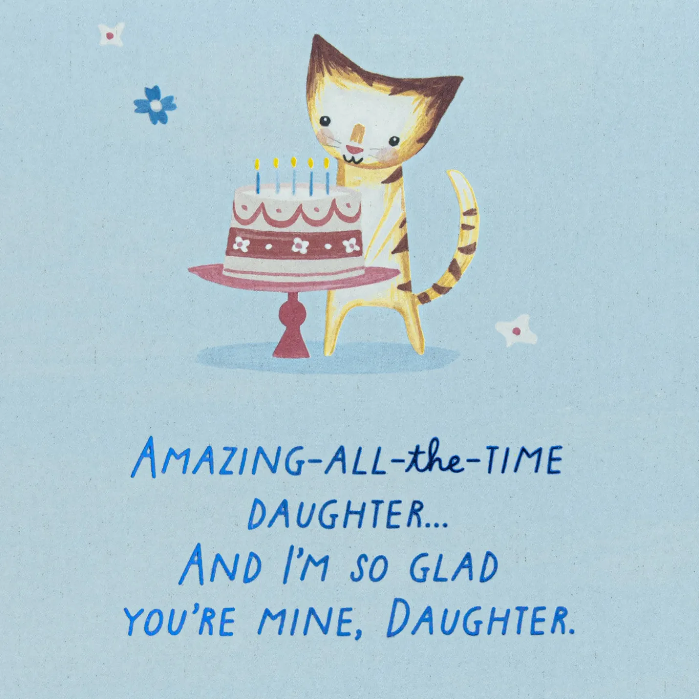 So Glad You're Mine Birthday Card for Daughter