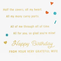 So Glad You're Mine Romantic Birthday Card for Husband