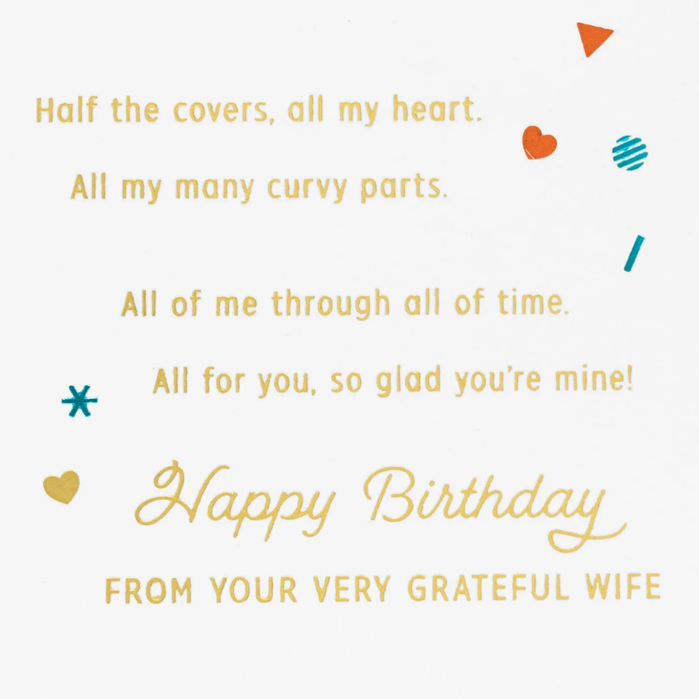 So Glad You're Mine Romantic Birthday Card for Husband