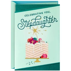 So Grateful for You Birthday Card for Stepdaughter