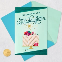 So Grateful for You Birthday Card for Stepdaughter