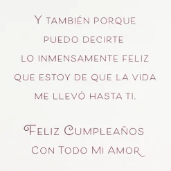 So Happy to Celebrate You Spanish-Language Birthday Card for Wife