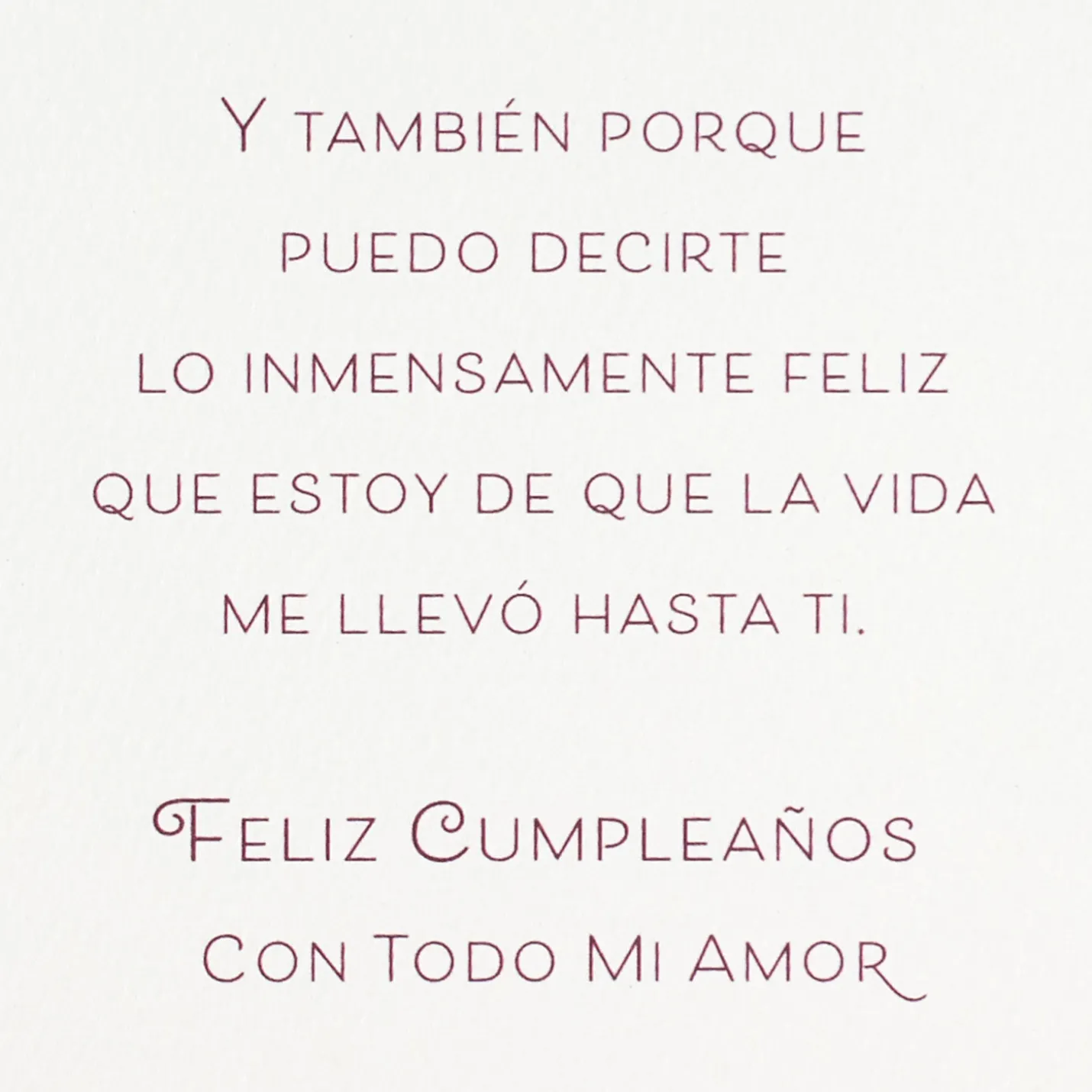 So Happy to Celebrate You Spanish-Language Birthday Card for Wife